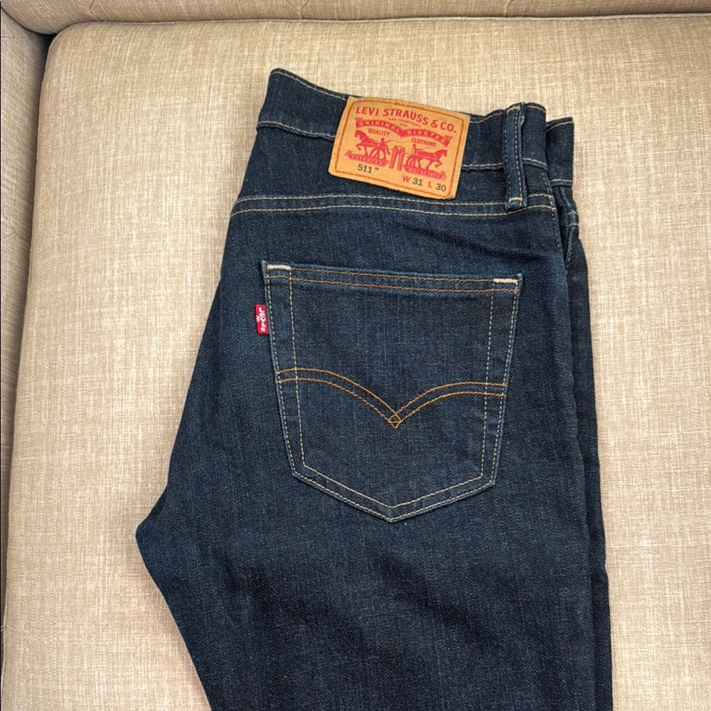 Levi's Blue Straight Jeans Classic Style